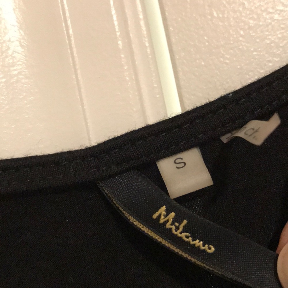 Size small Milano black jumpsuit with gold buttons - Picture 4 of 4